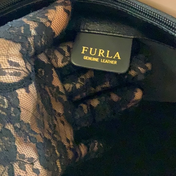 FURLA Sally Saffiano Leather Tote (EUC) Black - Picture 10 of 17